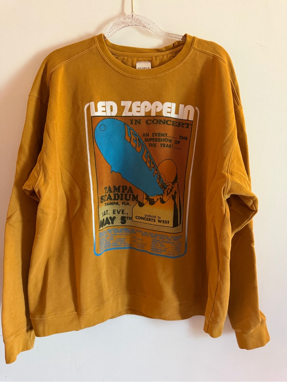 Graphic Crewneck Sweatshirt - Mustard - Picture 2 of 7